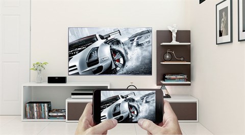 Công nghệ Screen Mirroring trên Smart Tivi Samsung 55 inch UA55MU6400