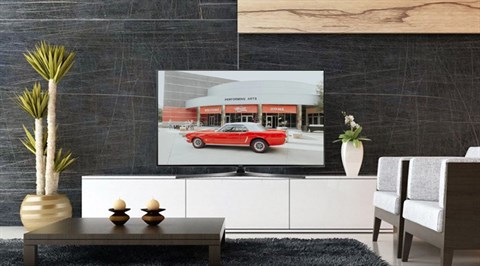 Thiết kế lịch lãm, hiện đại trên Smart Tivi Samsung 55 inch UA55MU6400