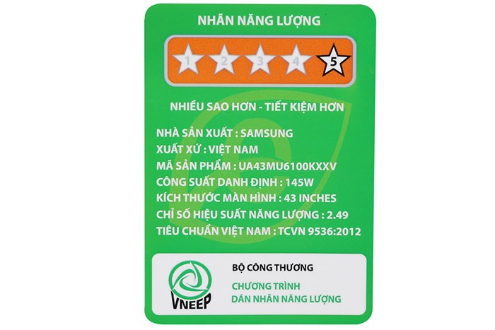 Smart Tivi Samsung 4K 43 inch UA43MU6100 Màu Đen