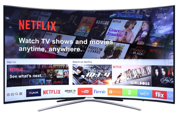 Smart Tivi Cong Samsung 49 inch UA49M6300 Màu Đen