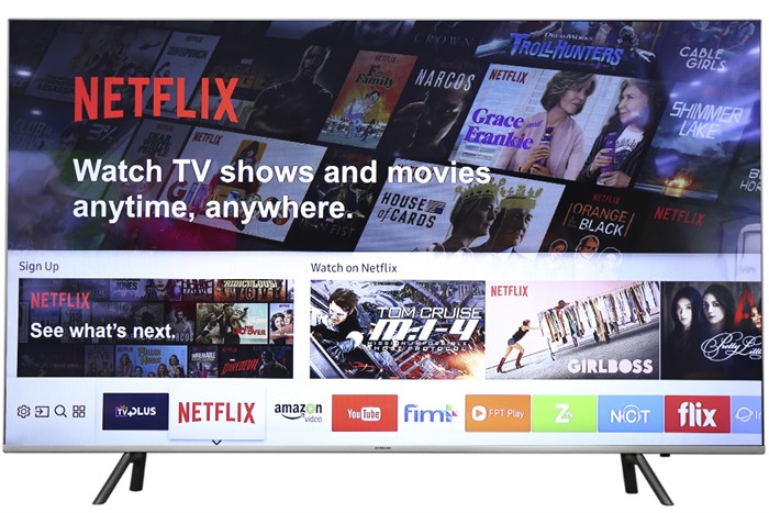 Smart Tivi Samsung 4K 55 inch UA55MU7000 Màu Bạc