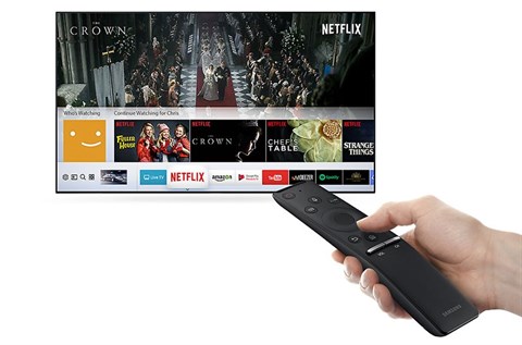 Remote thông minh đi kèm Smart Tivi Samsung 55 inch UA55MU7000