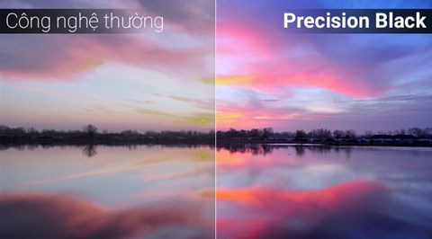Công nghệ Precision Black trên Smart Tivi Cong Samsung 55 inch UA55MU8000