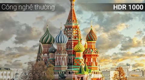 Công nghệ HDR 1000 trên Smart Tivi Cong Samsung 55 inch UA55MU8000