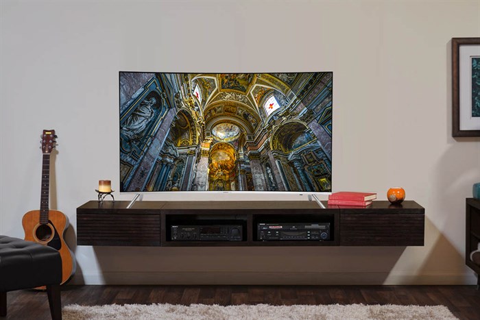 Smart Tivi Cong Samsung 4K 55 inch UA55MU8000 Màu Bạc