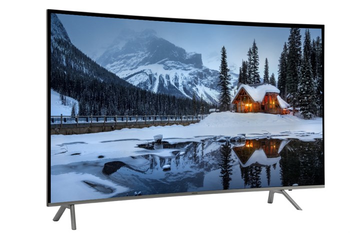 Smart Tivi Cong Samsung 4K 55 inch UA55MU8000 Màu Bạc