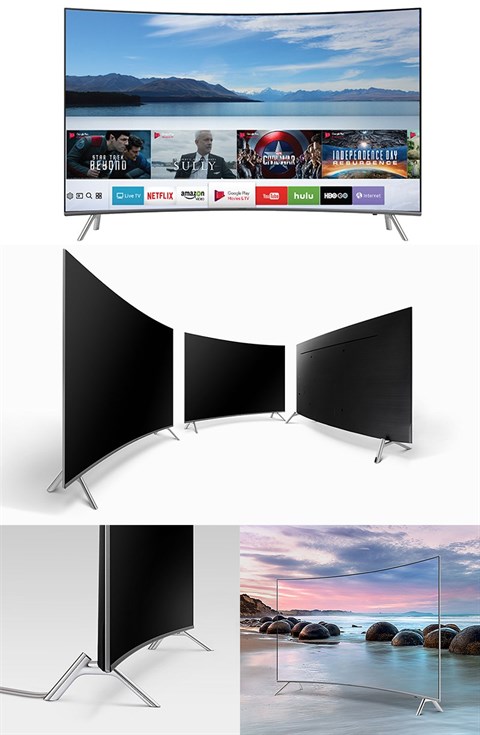 Thiết kế màn hình cong ấn tượng trên Smart Tivi Cong Samsung 49 inch UA49MU8000