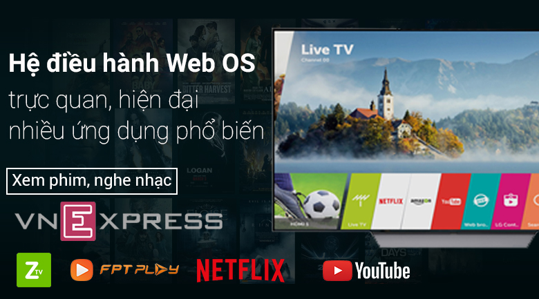 Smart Tivi OLED LG 4K 65 inch OLED65C7T