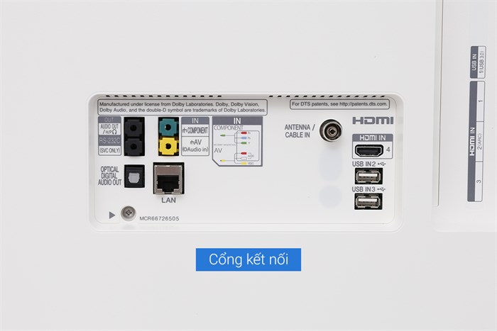 Smart Tivi OLED LG 4K 65 inch OLED65C7T Màu Trắng