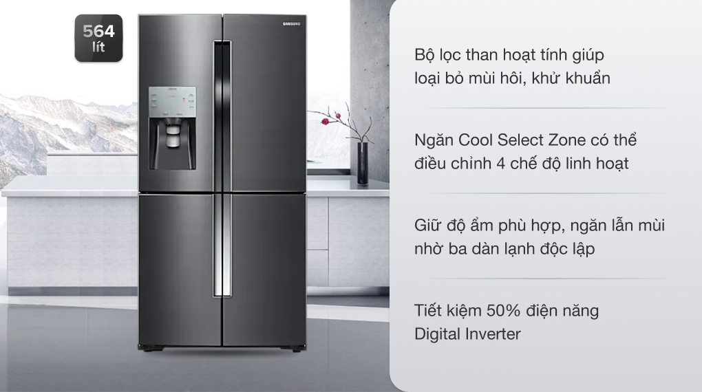Tủ lạnh Samsung Inverter 564 lít RF56K9041SG/SV
