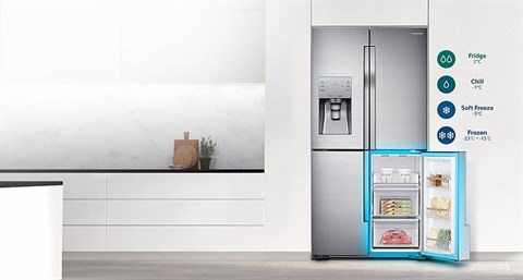 Thựcphẩm tươi ngon với ngăn FreshZone - Tủ lạnh Samsung 564 lít RF56K9041SG/SV