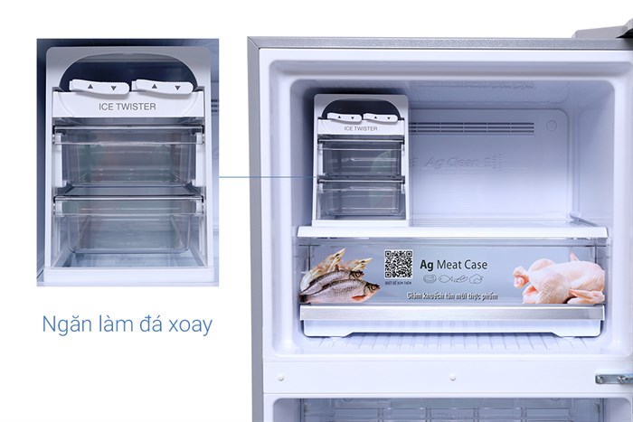 Tủ lạnh Panasonic Inverter 330 lít NR-BD418VSVN Màu Xám