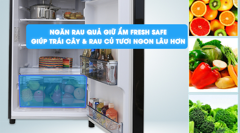Fresh Safe - Tủ lạnh Panasonic inverter 267 lít NR-BL308PKVN