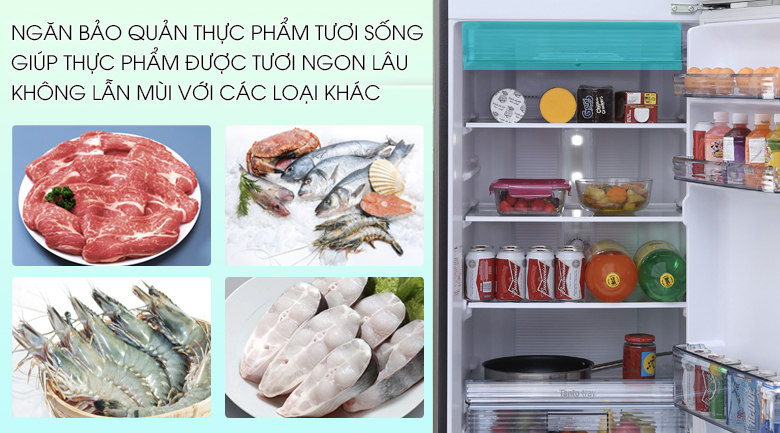 Ngăn lạnh Chilled Case giữ đông thực phẩm lâu hơn