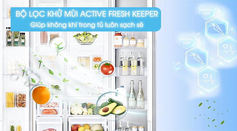 Bộ lọc Active Fresh Keeper - Tủ lạnh Samsung Inveter 620 ít RH62K62377P/SV