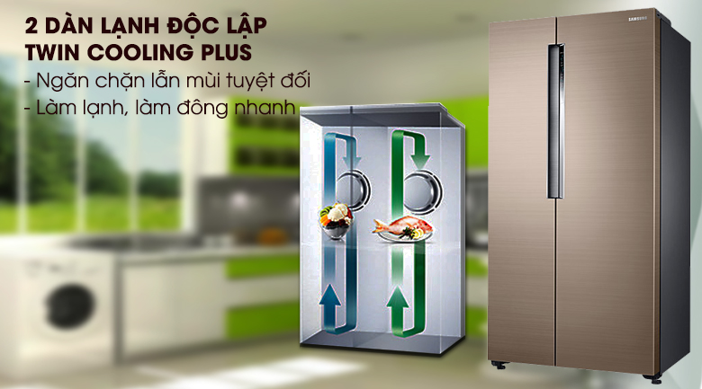 Tủ lạnh Samsung Inverter 620 lít RS62K62277P/SV