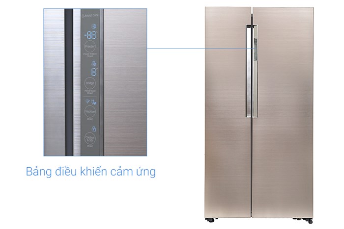 Tủ lạnh Samsung Inverter 620 lít RS62K62277P/SV Màu Vàng đồng