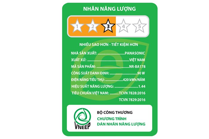 Tủ lạnh Panasonic Inverter 152 lít NR-BA178PSV1 Màu Bạc