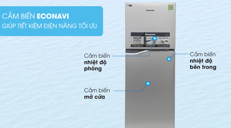 Cảm biến Econavi - Tủ lạnh Panasonic Inverter 188 lít NR-BA228PSV1 Cảm biến Econavi - Tủ lạnh Panasonic Inverter 188 lít NR-BA228PSV1