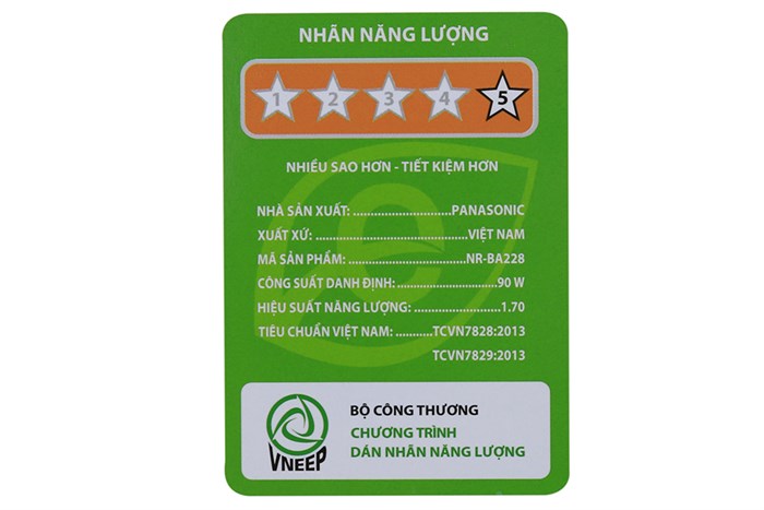 Tủ lạnh Panasonic Inverter 188 lít NR-BA228PSV1 Màu Bạc