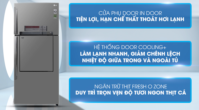 Tủ lạnh LG Inverter 512 lít GN-L702SD