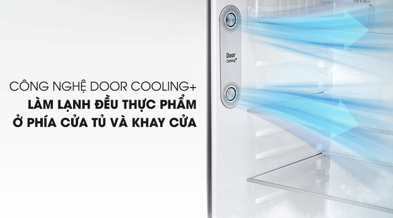 Công nghệ làm lạnh từ cửa tủ DoorCooling+