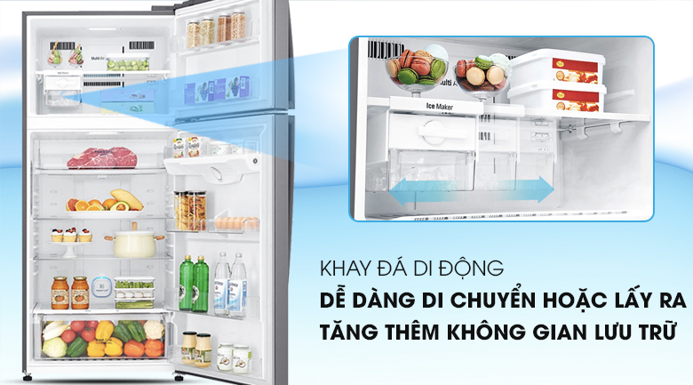 Tủ lạnh LG Inverter 506 lít GN-L702S - Khay đá di động