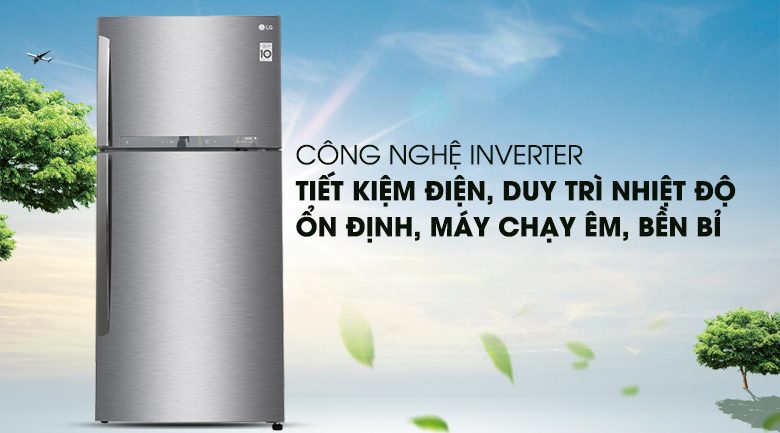 Công nghệ máy nén Inverter giúp tiết kiệm điện năng - Tủ lạnh LG Inverter 475 lít GN-L602S