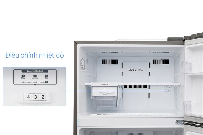 Tủ lạnh LG Inverter 475 lít GN-L602S Màu Xám