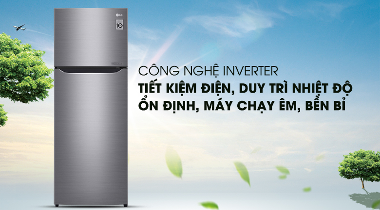 Tiết kiệm chi phí tối ưu với công nghệ Inverter - Tủ lạnh LG Inverter 208 lít GN-L208PS