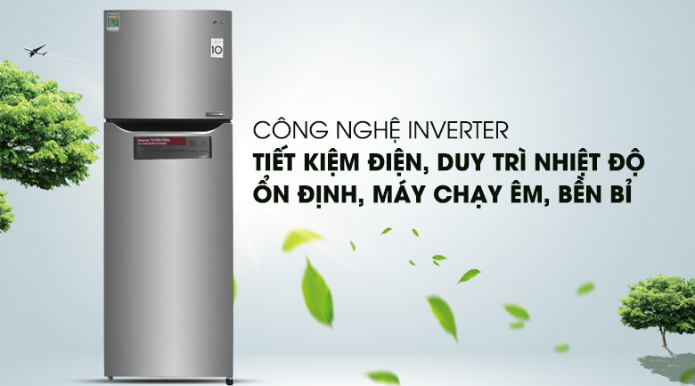 Tích hợp công nghệ Inverter hiện đại - Tủ lạnh LG Inverter 315 lít GN-L315PS