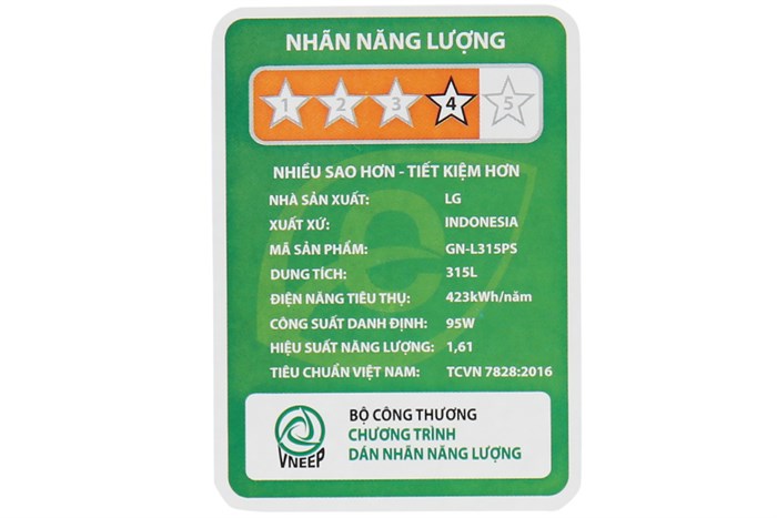 Tủ lạnh LG Inverter 315 lít GN-L315PS Màu Xám