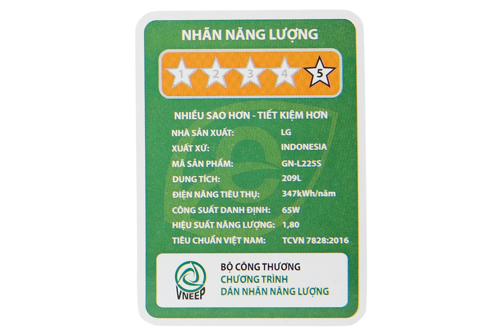 Tủ lạnh LG Inverter 209 lít GN-L225S Màu Inox