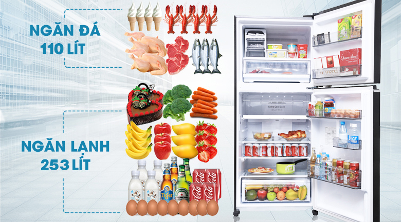 Tủ lạnh Panasonic Inverter 363 lít NR-BD418GKVN