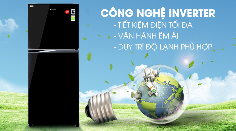 Tủ lạnh Panasonic Inverter 363 lít NR-BD418GKVN