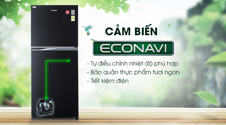 Tủ lạnh Panasonic Inverter 363 lít NR-BD418GKVN - Econavi Tủ lạnh Panasonic Inverter 363 lít NR-BD418GKVN - Econavi