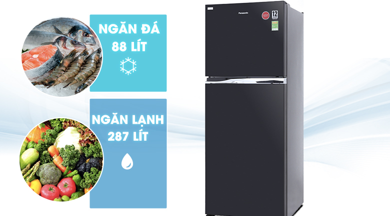 Dung tích - Tủ lạnh Panasonic Inverter 405 lít NR-BD468GKVN Dung tích - Tủ lạnh Panasonic Inverter 405 lít NR-BD468GKVN