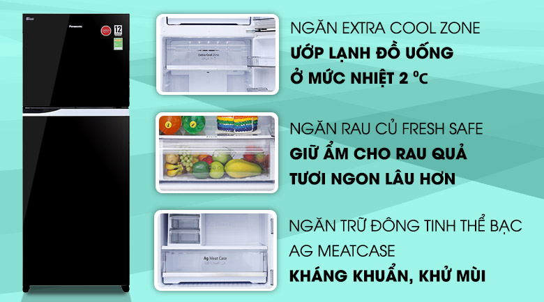 Tủ lạnh Panasonic Inverter 405 lít NR-BD468GKVN