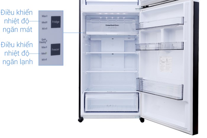 Tủ lạnh Panasonic Inverter 405 lít NR-BD468GKVN Màu Đen