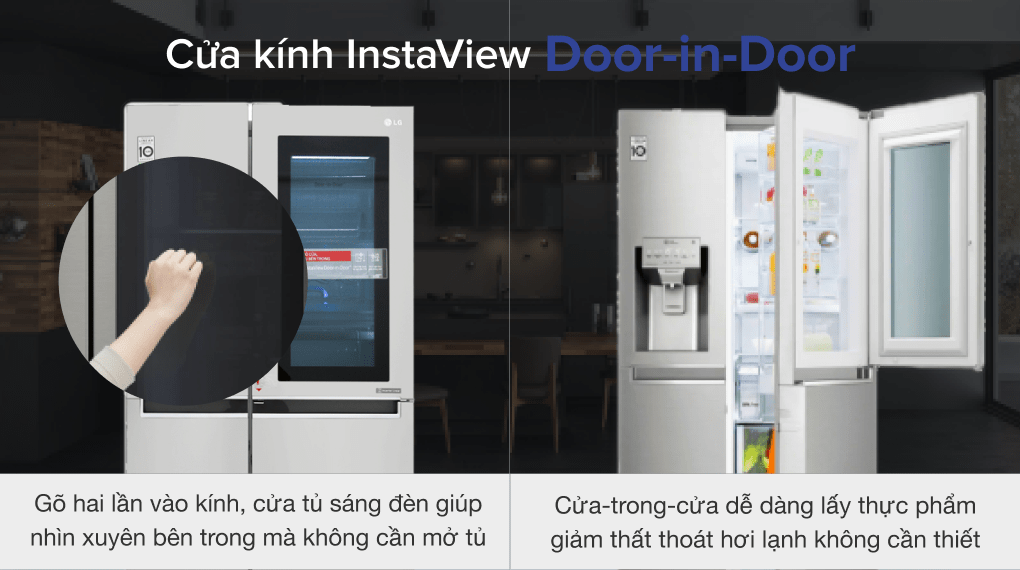 Tủ lạnh LG Inverter 601 lít Side By Side InstaView Door-in-Door GR-X247JS - 29