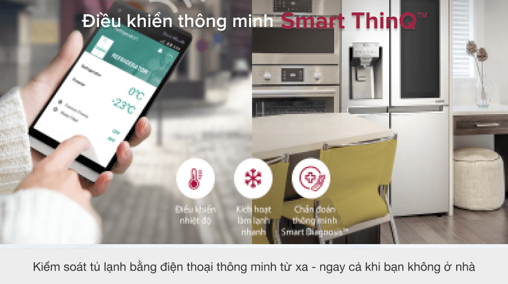 Tủ lạnh LG Inverter 601 lít Side By Side InstaView Door-in-Door GR-X247JS - 26