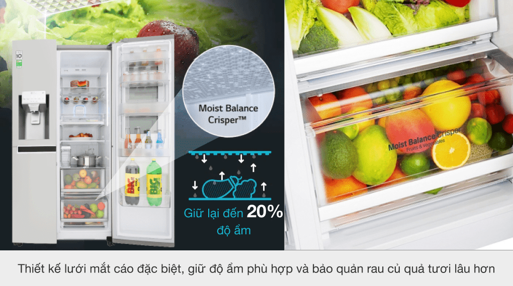 Tủ lạnh LG Door-in-Door 601 lít GR-X247JS – Mua Sắm Điện Máy Giá Rẻ