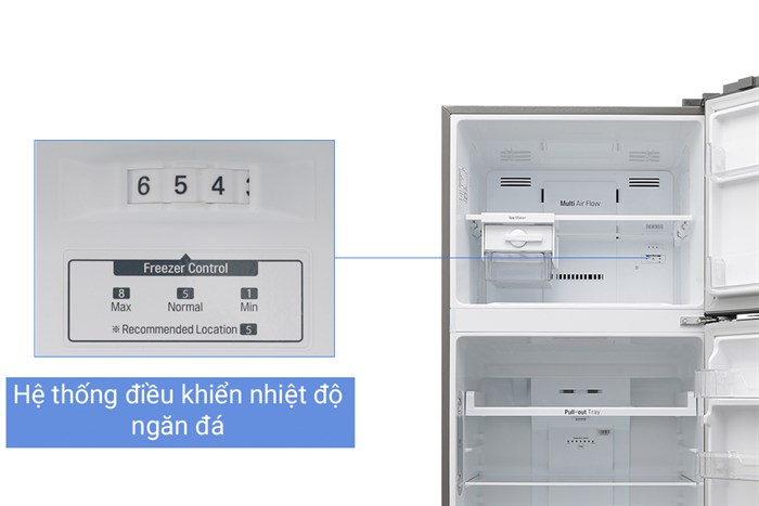 Tủ lạnh LG Inverter 393 lít GN-L422PS Màu Bạc