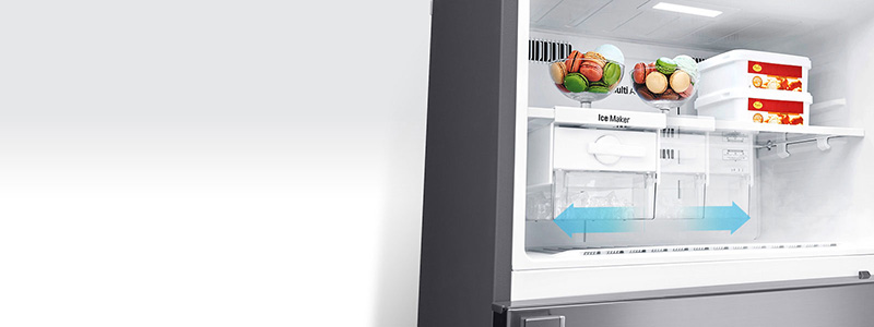 Khay đá di động dễ dàng - Tủ lạnh LG Inverter 393 lít GN-L422PS