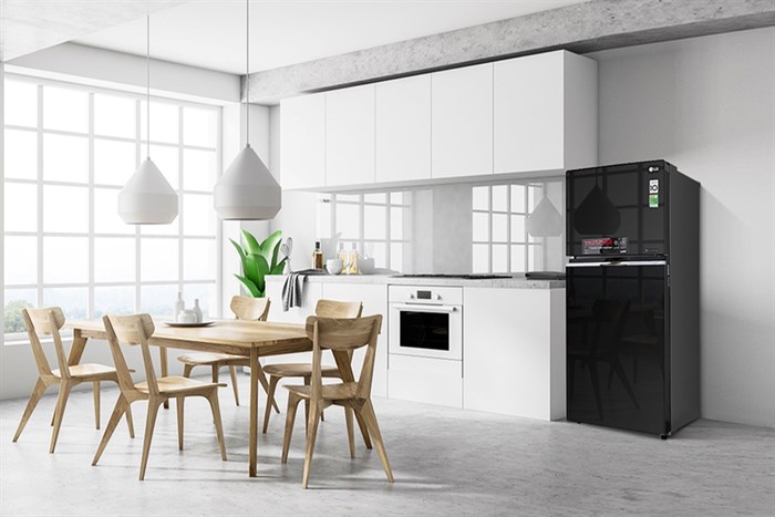 Tủ lạnh LG Inverter 393 lít GN-L422GB Màu Đen
