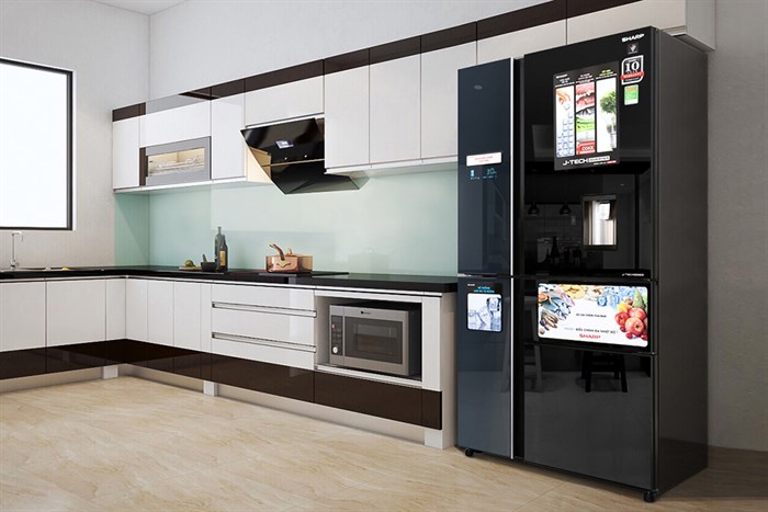 Tủ lạnh Sharp Inverter 665 lít SJ-F5X75VGW-BK Màu Đen