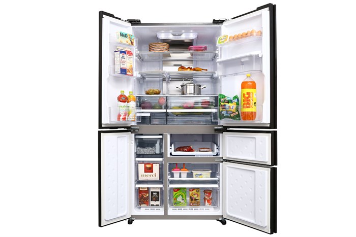 Tủ lạnh Sharp Inverter 665 lít SJ-F5X75VGW-BK Màu Đen