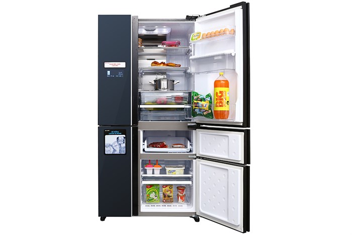 Tủ lạnh Sharp Inverter 665 lít SJ-F5X75VGW-BK Màu Đen