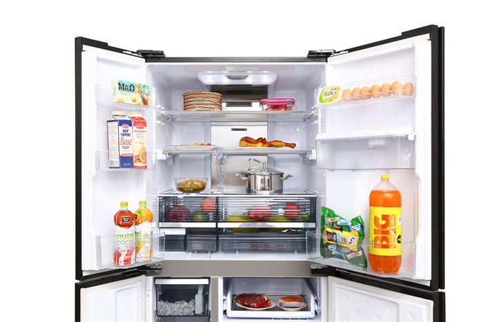 Tủ lạnh Sharp Inverter 665 lít SJ-F5X75VGW-BK Màu Đen