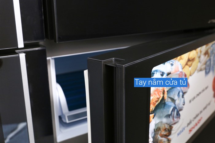 Tủ lạnh Sharp Inverter 665 lít SJ-F5X75VGW-BK Màu Đen